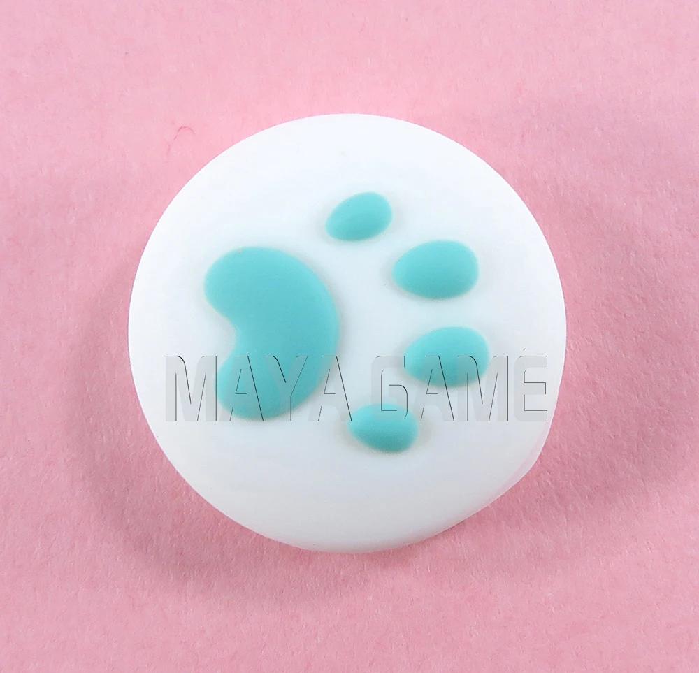 4 Uds. Tapas de silicona para agarre de pulgar para Nintendo Switch Joy-Con NS NX Lite controlador Cat Paw Joystick tapas accesorios de juego