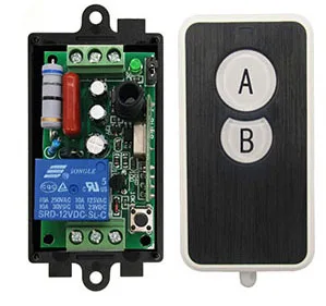 AC 220 V 1 Channel 1CH 10A Radio Controller RF Wireless Relay Remote Control Switch 315 MHZ 433 MHZ Transmitter +Receiver