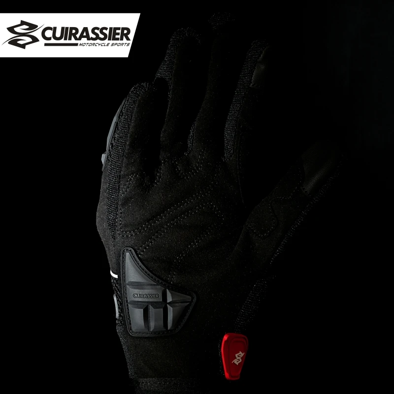 Cuirassier-Guantes de fibra de carbono para hombre, manoplas antideslizantes para Motocross, pantalla táctil, TX200