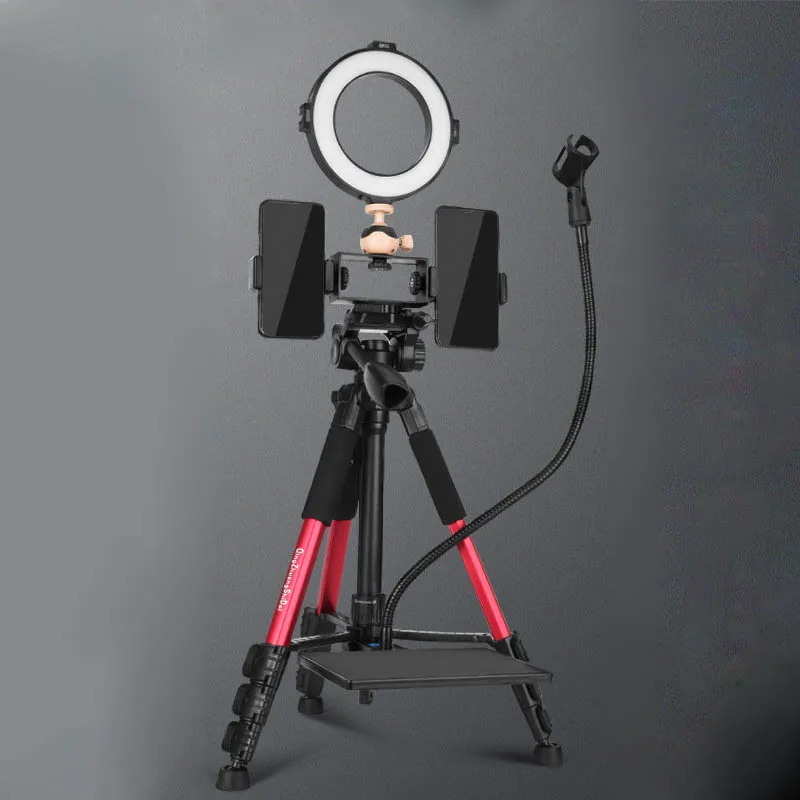 

Pro Smartphone Camera Tripod with Beauty Ring Light Phone Holder For Live Stream Makeup YouTube Facebook Vlog Video Photography