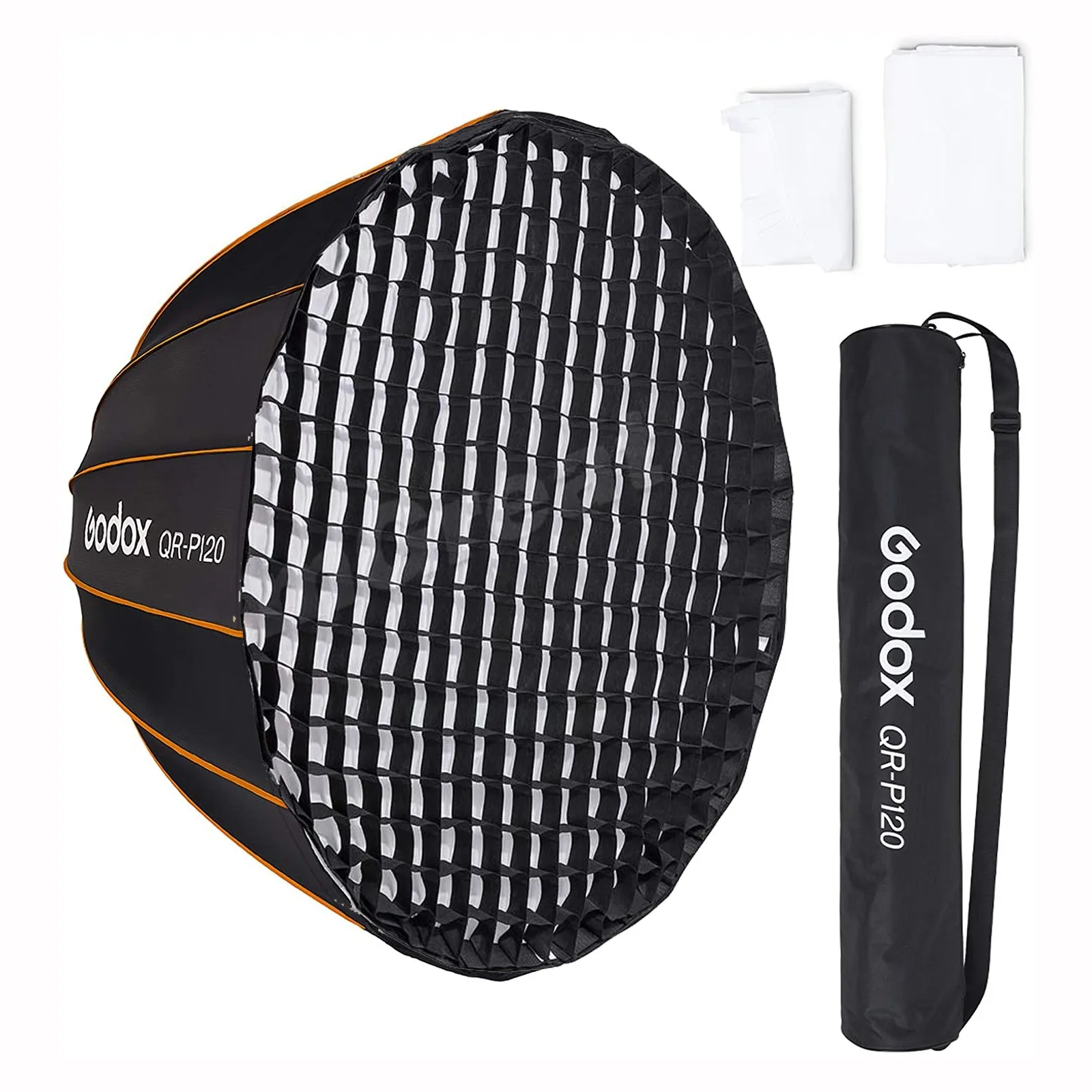 Godox QR-P120 Deep Parabolic Softbox Quickly Release 120cm Parabolic Deep Softbox for Bowens Mount Studio Flash