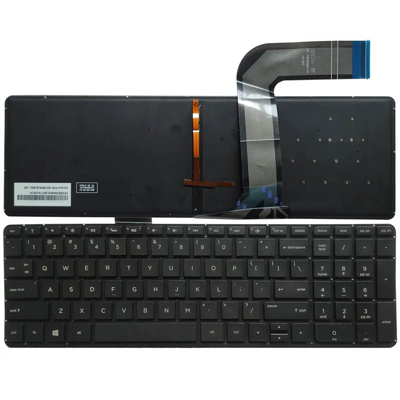 

NEW For HP 15-P 17-F 17-F000 17-F040 17-F115 15-p011st 15-p012st 15-p014st 15-p017st US laptop Keyboard Black with backlight