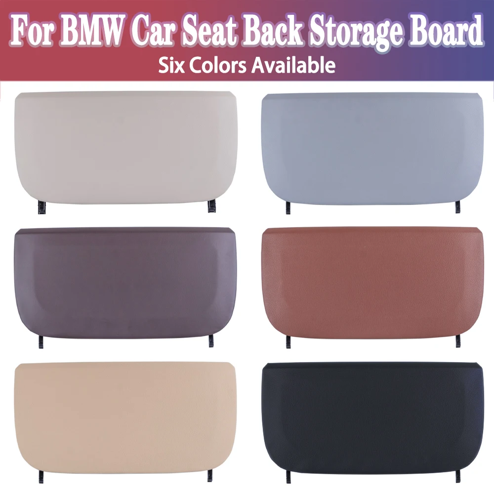 Car seat back board for BMW F10 F07 F02 5 series rear backrest Panel part leather cover leather cover storage pocket