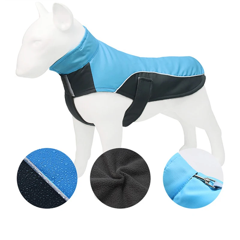 Warm Fleece Pet Clothes, Oxford Cloth, Dog Accessories, Suitable for Casual Sport, Outdoor Play, Winter