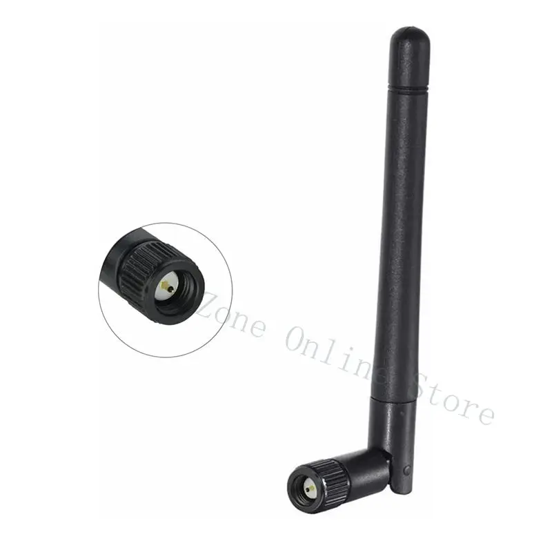 Antena WiFi de banda dupla para segurança de vídeo sem fio, gravador de câmera IP, 3D, macho SMA, 2,4 GHz, 5,8 GHz, 3dBi, 5pcs por lote