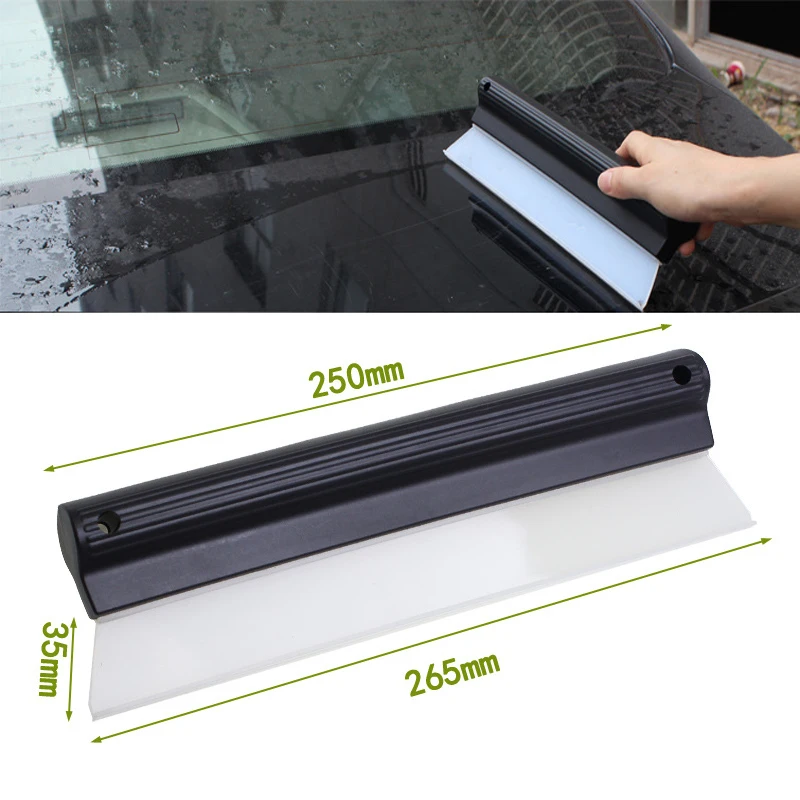 2 Pcs Flexible Soft Silicone Wiper Car Window Cleaning Glass Scraper Silicone Handy Squeegee Blade Clean Scraping Film Scraper