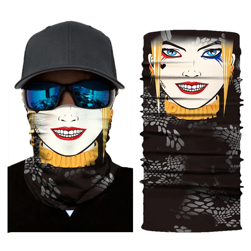 2019 High Elastic Neck Buffs Tube Bandana Skull Cycling Motorcycle Face Shield  Face Mask Hiking Scarves Bandana Ski Balaclava