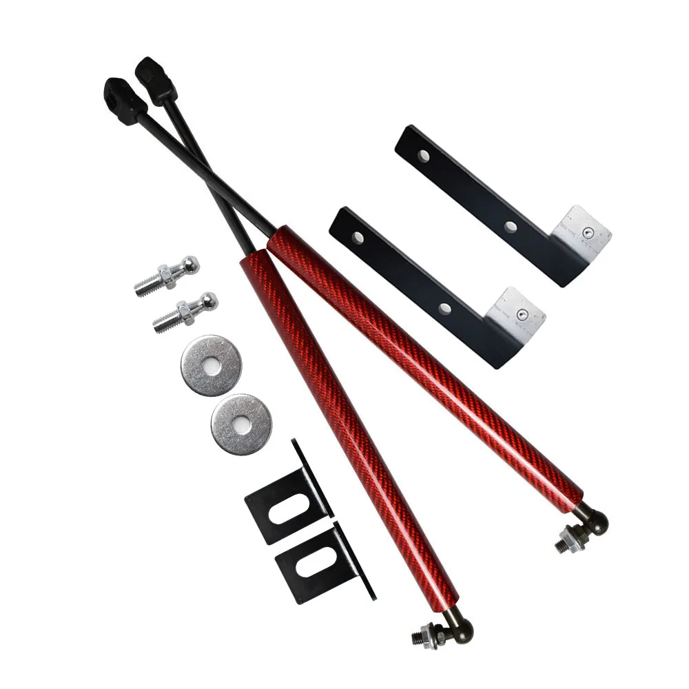 Hood Bonnet Modify Gas Struts Lift Support Shock Damper for Volkswagen Tiguan 2007-2019 Carbon Fiber Absorber