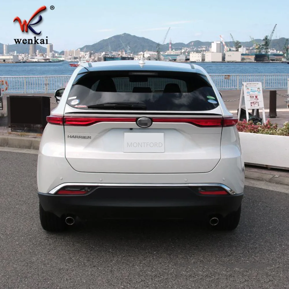 For Toyota Harrier(Venza) 2020 Modified Tail Tailplane Spoiler Rear Wing Strip Car Accessories 1pc