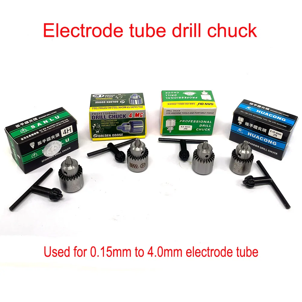 EDM Điện Cực Cờ Lê Khoan Chuck Với Chìa Khóa 0.15 Đến 4.0Mm Cho EDM Khoan Điện Cực Máy Công Cụ Và Di Động Dụng Cụ