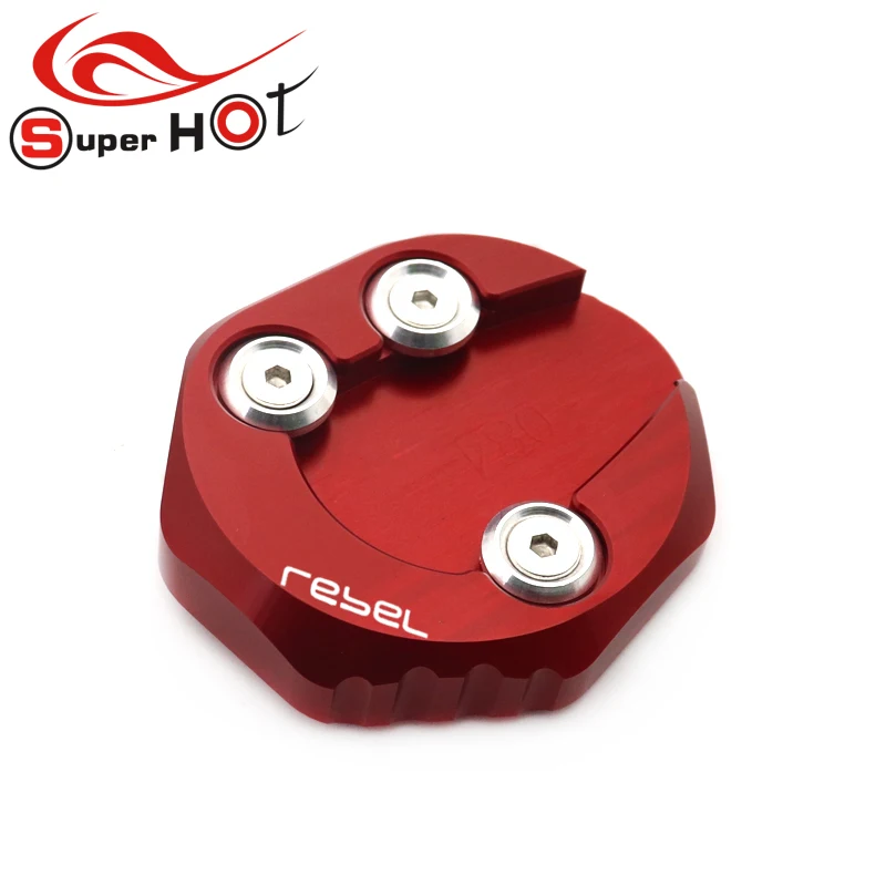 Motorcycle Accessorie Kickstand Side Stand Extension Enlarger Plate Pad for Honda CMX Rebel 500 300 CMX300 CMX500 2017-2020 2021