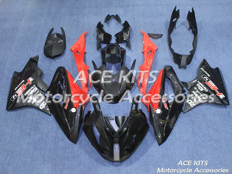 

ACE KITS New ABS Water transfer carbon fiber Kit Fit For S1000RR 2017 2018 All sorts of color NO.Y16