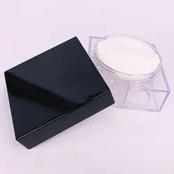 New Four Palace Lattice Loose Powder Box Four-colour Makeup Packing Box Honey Powder Box Eye Shadow Empty Box With Powder Puff