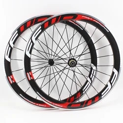 Newest 38/50/60/80mm 700C Road bike 3K UD 12K carbon fibre clincher rims carbon bicycle wheelset with alloy brake surface wheels