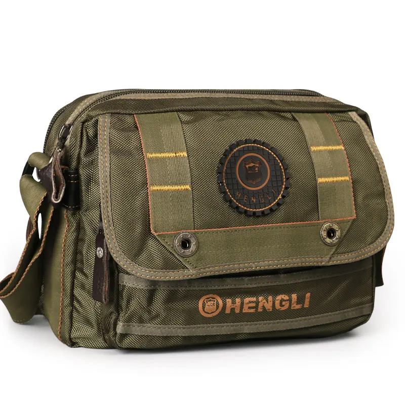 Ruil Men Shoulder Messenger Bag Trendy Outdoor Oxford Cloth Casual Travel Portable Sport Crossbody Bags