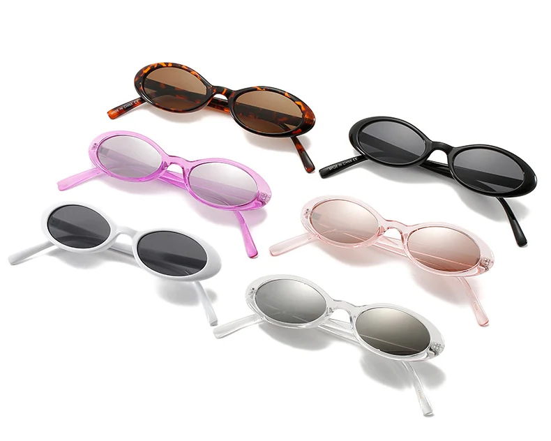 OEC CPO Sexy kleine ovale Damen-Sonnenbrille, 2025, neue Mode, Leopardenbraun, heiße Sonnenbrille, weiblich, Retro, bunt, Schattenbrille – Detail 3
