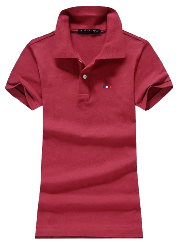 Good Quality Summer New Style Women\'s Short Sleeve Polo Shirts Casual Ladies Lapel Tees Fashion Slim Female Embroidery Logo Tops