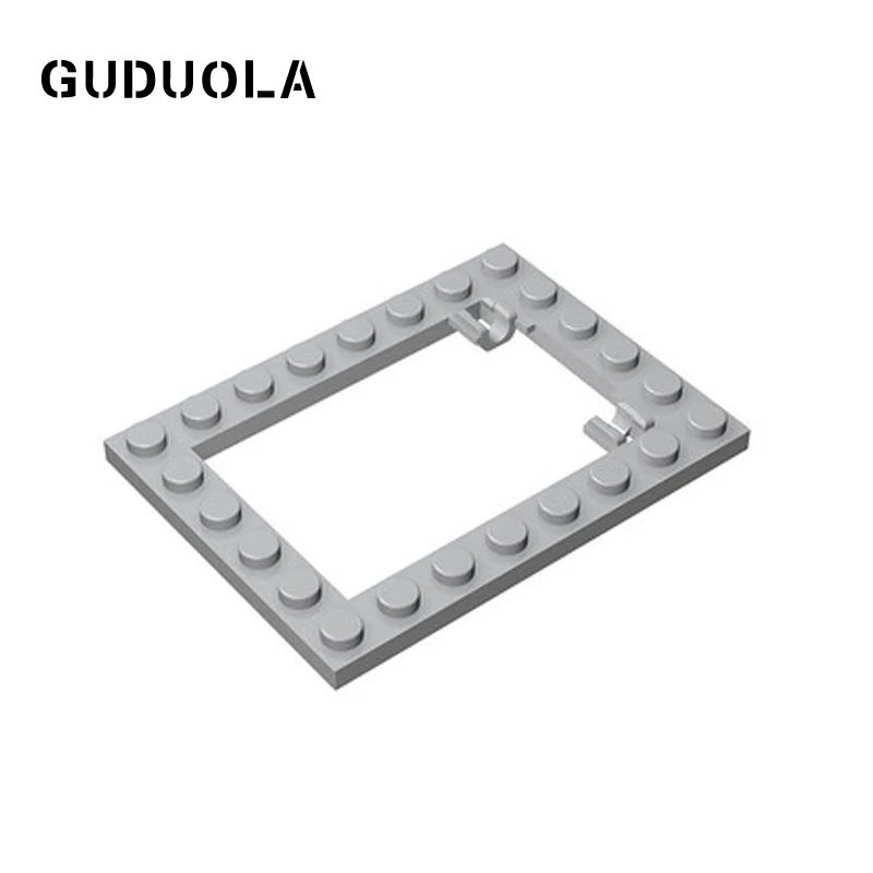 

Guduola Building Block Plate 6x8 Trap Door Frame Flush Pin Holders 92107 MOC Build Special Plate Brick Toys 10pcs/lot