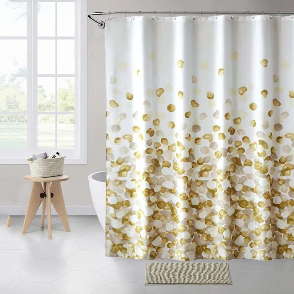 Green Leaf Shower Curtains Spring Flower Plant Vine Scenery Bathroom Decor Home Bath Polyester Cloth Hanging Curtain