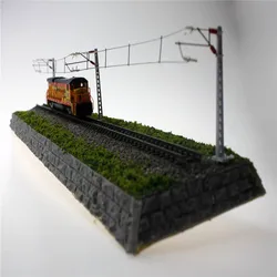 Train Model Single Column Single Arm Contact Network Railway Model Train Simulation Miniature Sand Table Accessories Toy Scene