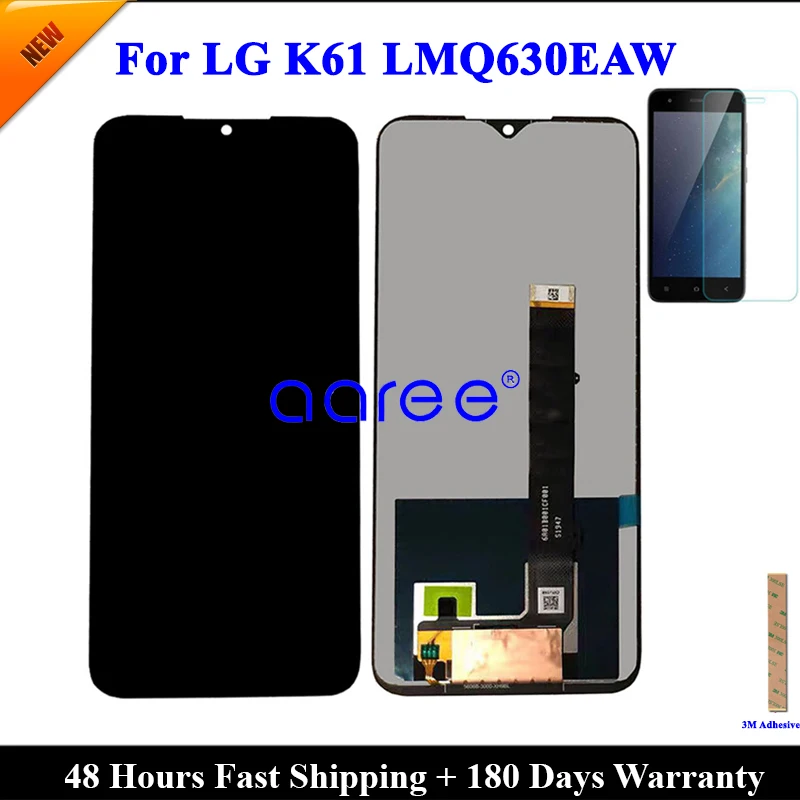 Pantalla LCD para LG K61, montaje de digitalizador táctil, para LG K61, LMQ630EAW