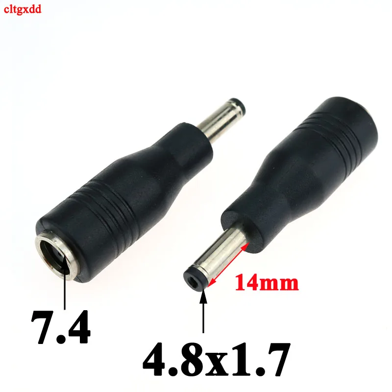 1X DC 7.4 x 5.0 mm 7.4*0.6 female to 7.4*5.0 4.5*0.6 4.8*1.7mm 5.5*2.1/5.5x2.1mm male jack for HP DELL laptop power adapter plug