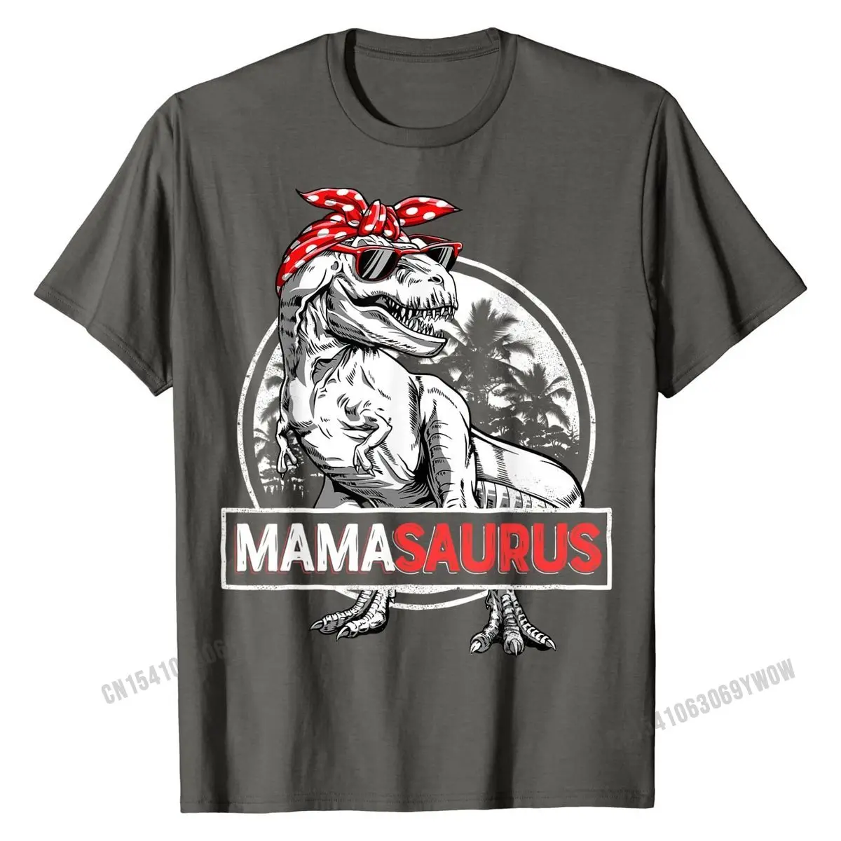 Mamasaurus T rex Dinosaur Funny Mama Saurus Family Matching T-Shirt T Shirts Tops Shirt Oversized Cotton Design Customized Men