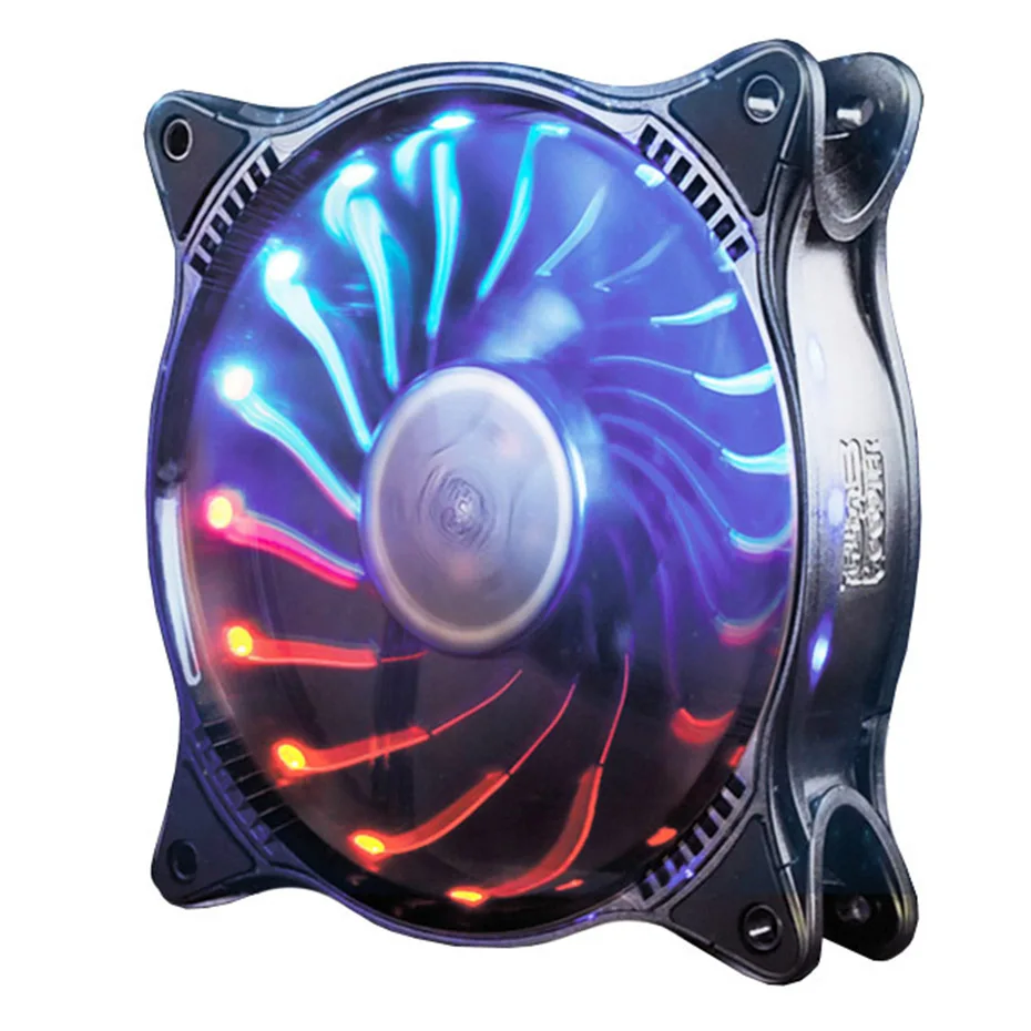 Pccooler Starry Sky  PC-SK120 120mm fan Computer Case Cooling Fan Quiet large air volume adjustable LED 12cm CPU Cooler fans