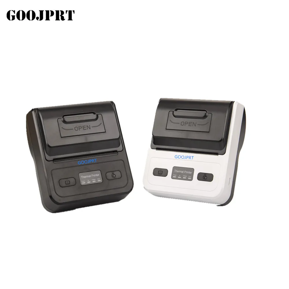 80mm Type-C Thermal Receipt Printer USB+Bluetooth Interface Portable Wireless Label Maker 2 in 1 Mini Thermal Printer