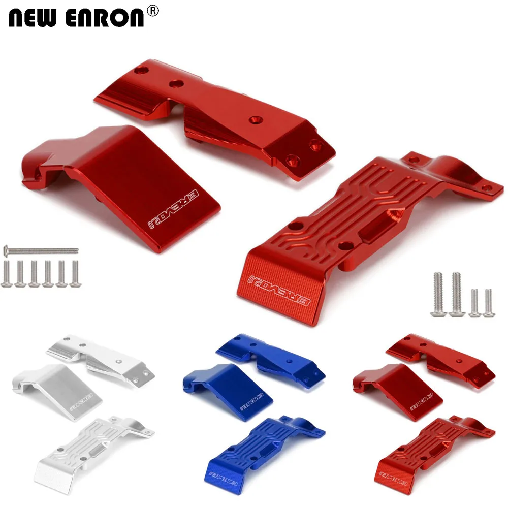 

NEW ENRON 1Set Aluminum Front & Rear Skid Plate #8637 Upgrade Parts FOR RC TRAXXAS 1/10 E-Revo 2.0 VXL 86086-4 Car accessories