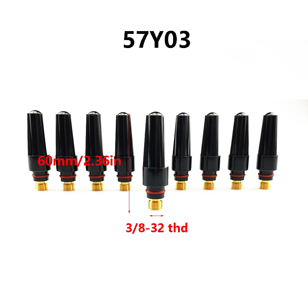 

5Pcs 10Pcs TIG Welding 57Y03 Middle Back Cap for TIG Welding Torch wp 17 18 26 Series Tig Consumables Welding Soldering Supplies