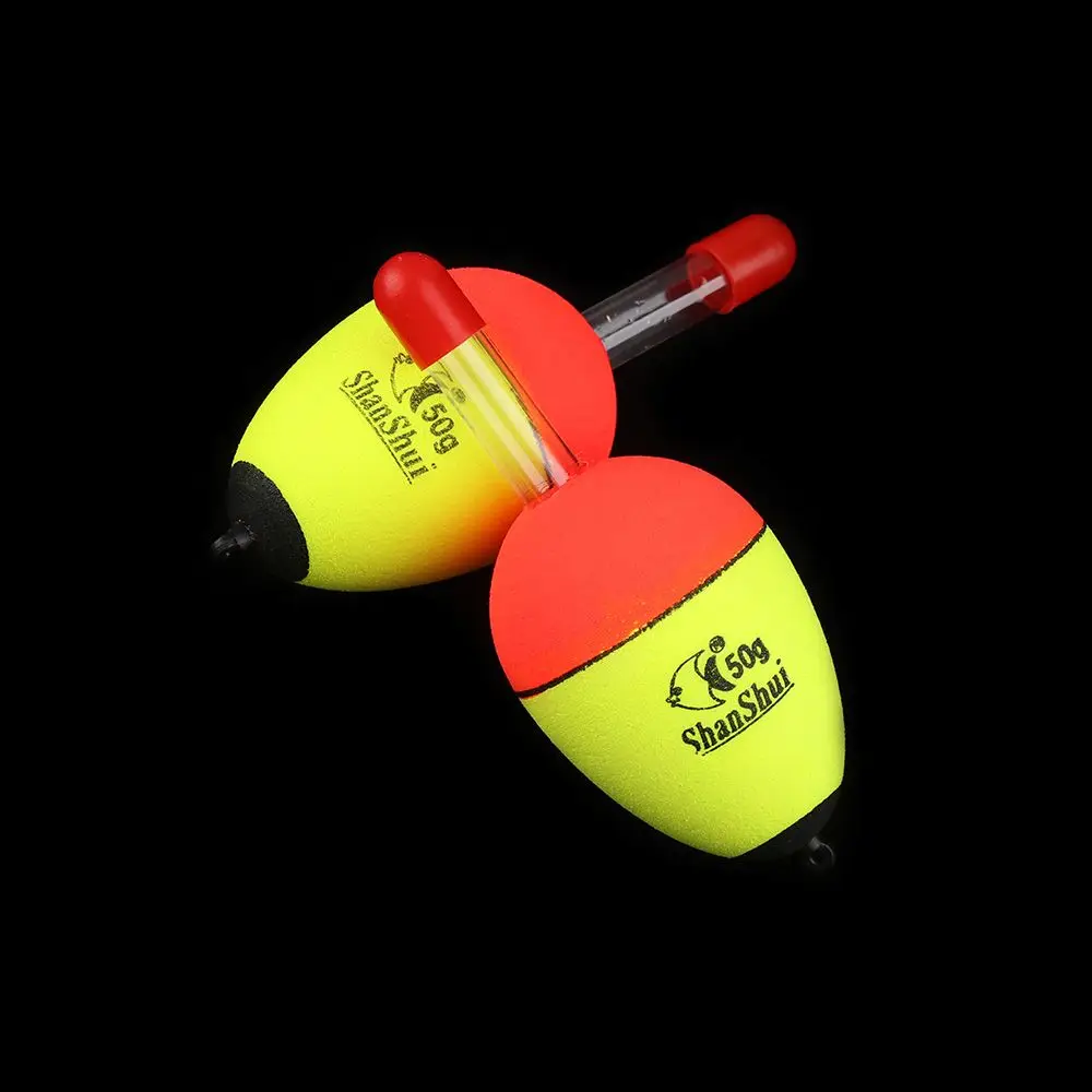 2pcs/set 5g/8g/10g/15g/20g/30g/40g/50g/60g/70g/80g New Bobber Plastic Ball Boia Fishing Night Float Light Stick Eva Foam