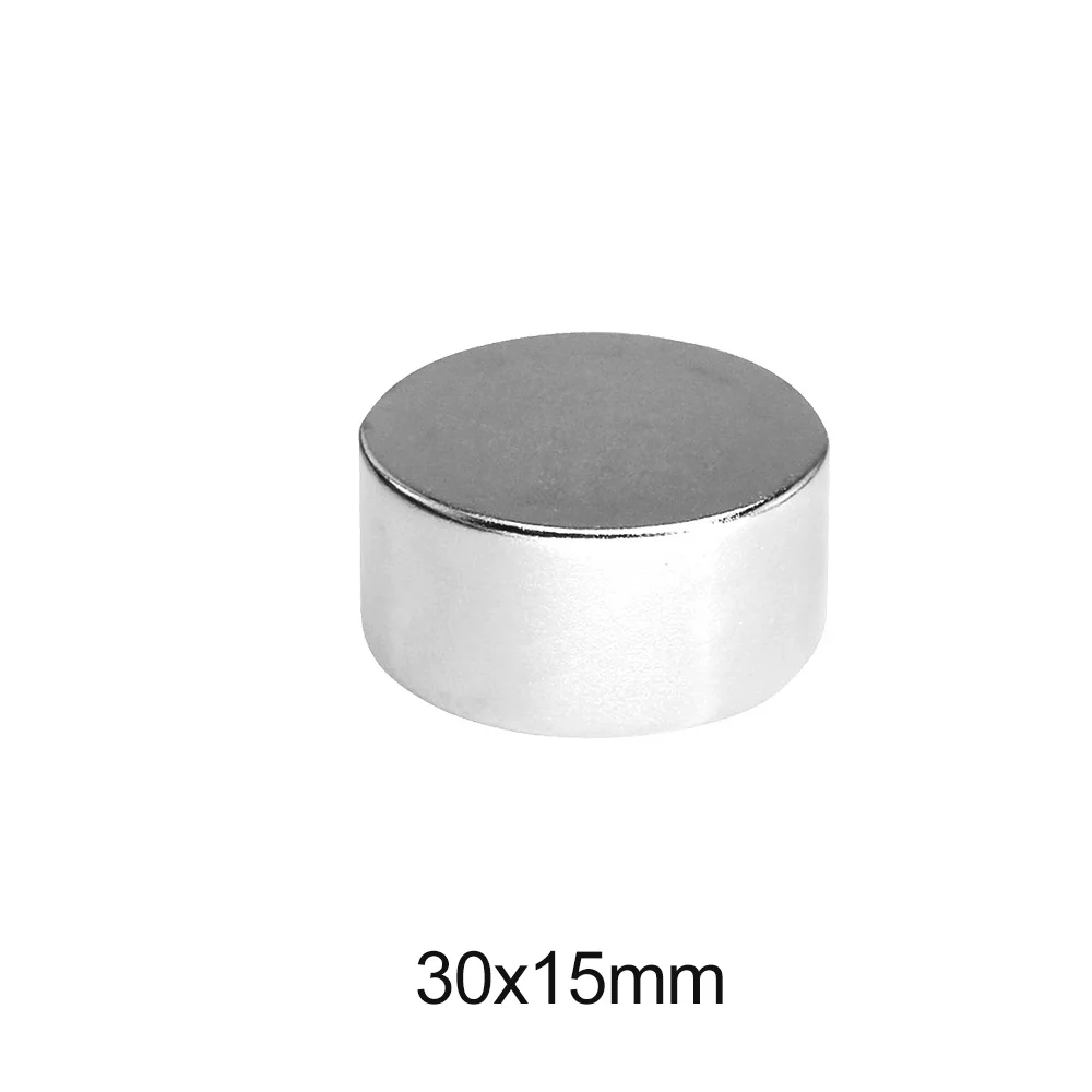 1/2/3/5PCS 30x15 mm Neodymium Strong Magnets Disc 30mmx15mm Permanent Round Magnet 30x15mm Powerful Magnetic Magnet 30*15 mm