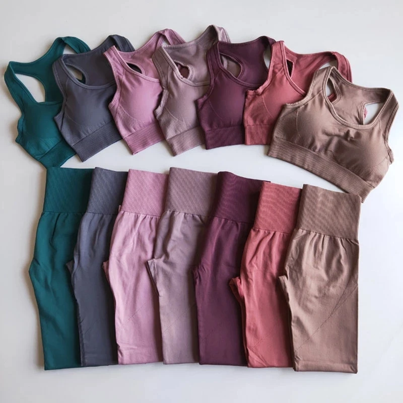 2022 Seamless Yoga Set Workout Clothes for Women Sport Set Outfit Fitness Clothing Gym Clothes Women Set Leggings Sportswear