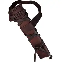 Leather Belt Sword Holder Scabbard Medieval Larp Cover Frog Katana Sheath Cosplay Viking Knight Accessory Props For Adult