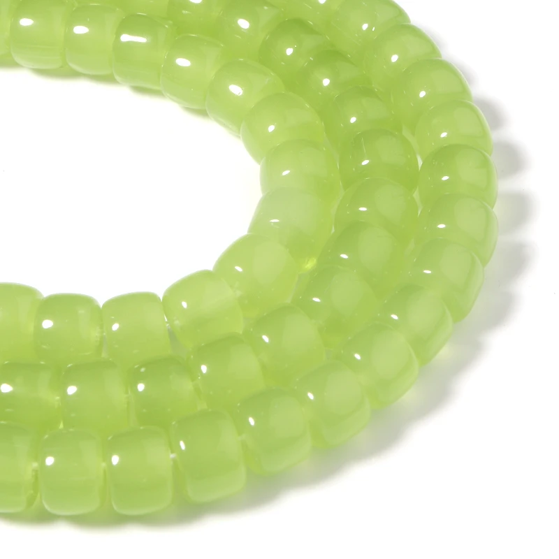 8*6mm/60PCS Light Green Glass Crystal Beads Beads Loose  DIY Jewelry Glass Beads For Jewelry Making