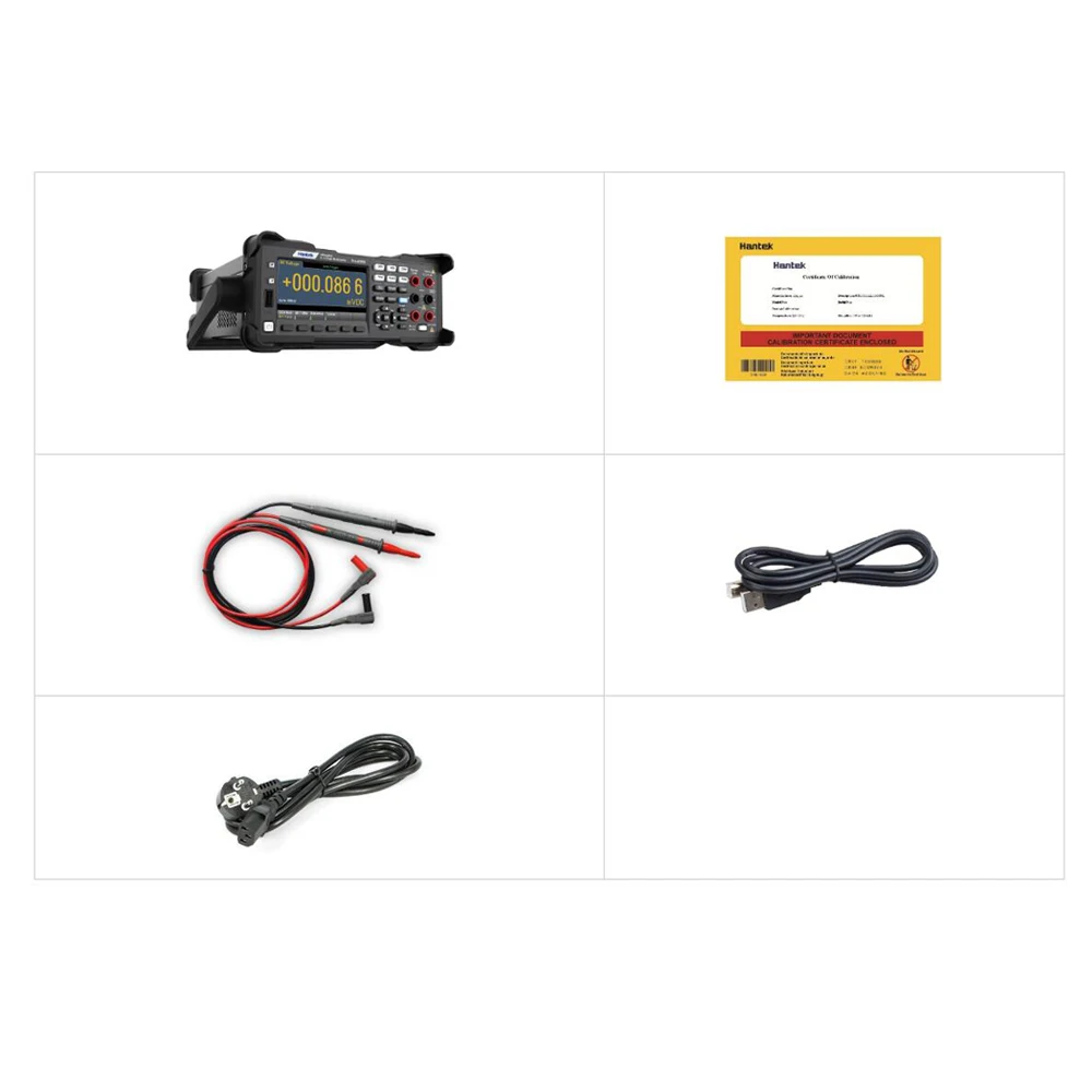 Hantek-مقياس متعدد رقمي بشاشة LCD ، جهاز اختبار تردد أخذ العينات عالي السرعة ، سلسلة HDM3055 ، 5 ، دقة أول بت ،
