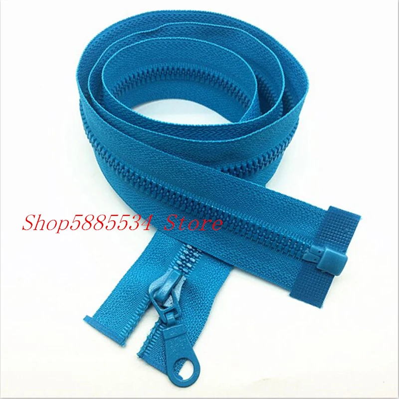 1/2/5PCS 5#28 Inch (70cm) blue Separating Jacket Zippers Sewing  Zipper Heavy Duty Plastic Zippers Bulk process open-end