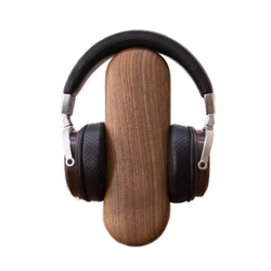 Kashcy Solid Wooden Walnut & Brass for Gaming Audio Over-Ear Headphone Earphone Stand Holder Support Gamer