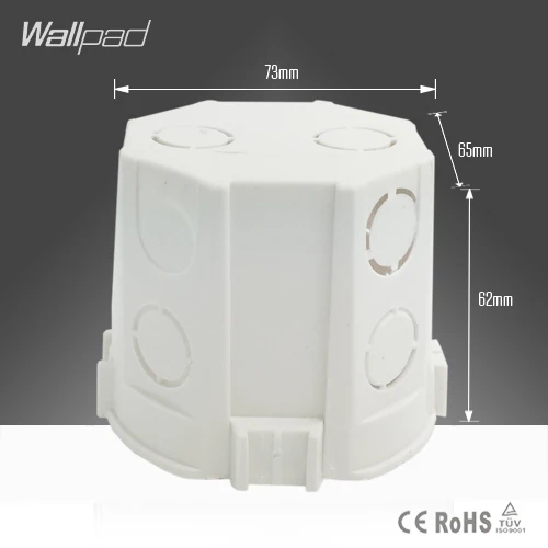 Wallpad 73*62MM EU European Standard Cassette Universal Wall Mounting Box for Wall Switch and Socket Back Box, Free Shipping