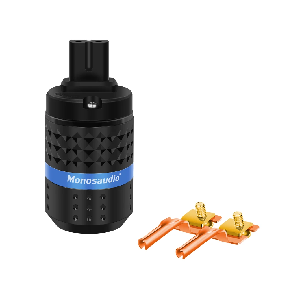 Monosaudio reines Kupfer, vergoldet/rhodiniert, Abbildung 8 C7, 25 A/250 V/C19, 20 A/250 V, weiblicher AC-Steckdosenanschluss für HiFi-Audio – Detail 10