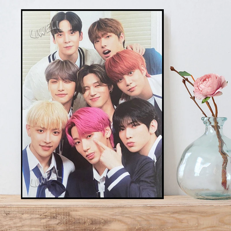 Diy 5d Kpop Ateez Diamond Painting Art Poster Haft Rękodzieło Zestaw do haftu krzyżykowego Prezent do wystroju domu