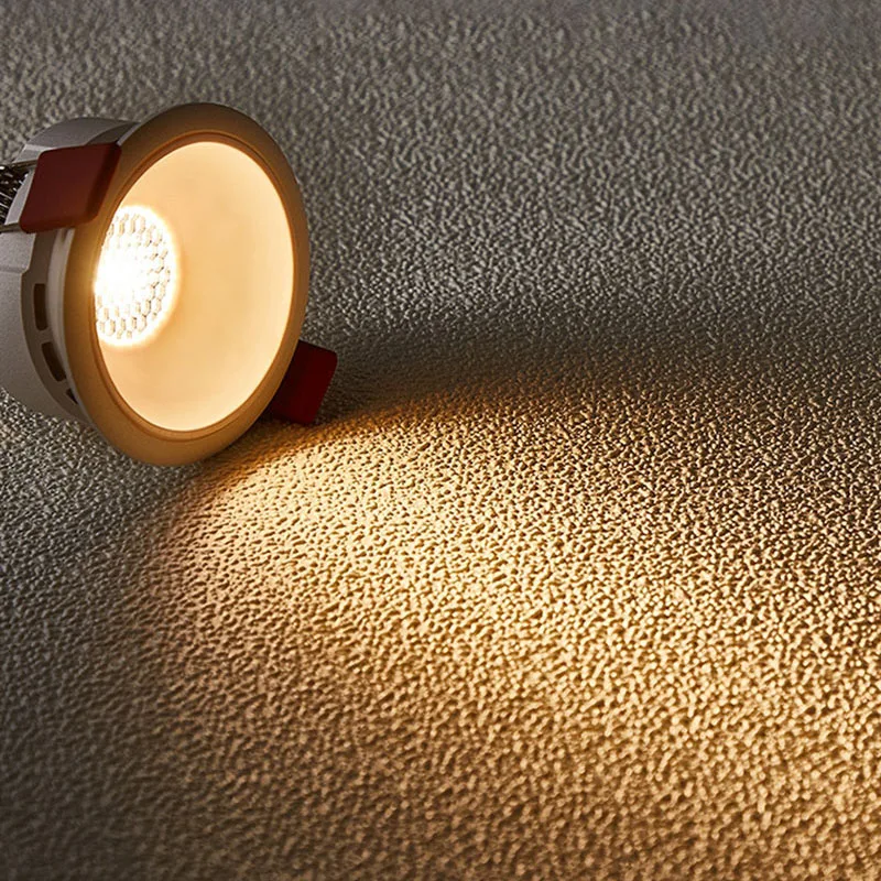 QIUBOSS Recessed LED Downlights 220V for Kitchen LED Ceiling Spot Lights 7W 15W 24W Honeycomb Room Light Lamps for Bedroom Foyer