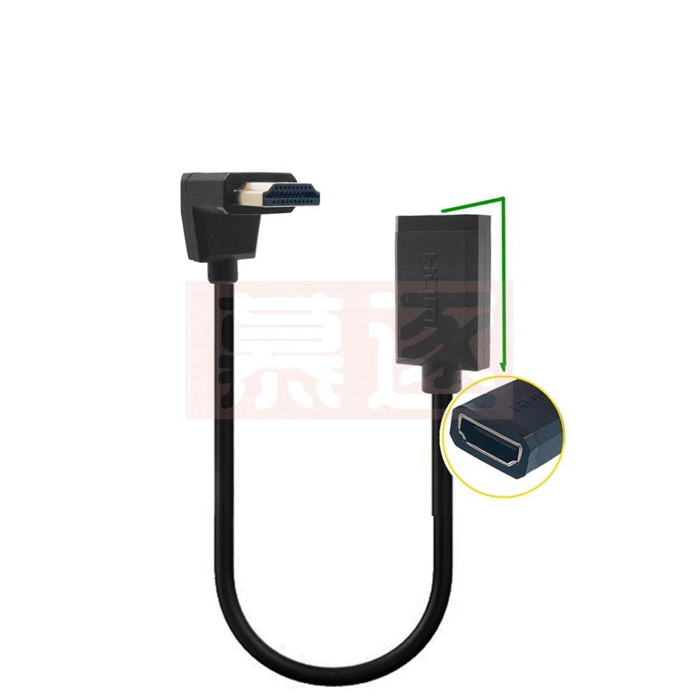 OD 3,0 ملم فائق النعومة HDMI-متوافق مع 2,0 مهبللينز zu HDMI Weibliche Dünne Kabel 2k 4k hd @ 60 هرتز ليكتير-ge الوزن Tragbare 0,3 M 0،