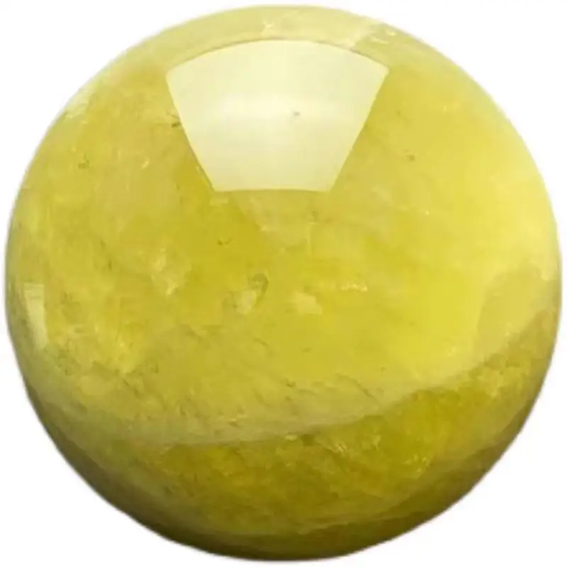 50-100mm Natural quartz crystal yellow crystal ball crafts sitting room office setting pieces