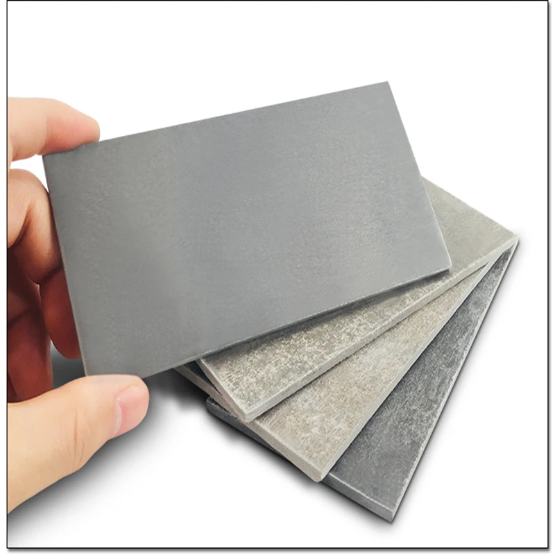 100pcs Non-Asbestos Fiber Cement Pressurized Flat Coating Test Cement Board PVC Scrub Resistance