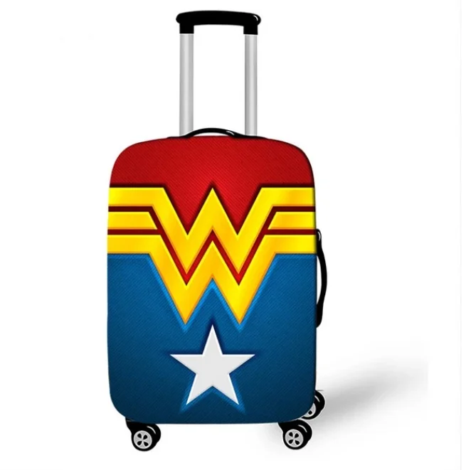 New Elasticity Luggage Cover Comics Super Hero Suitcase Protective Covers Thicken Suitcase Case 18-32 inch Travel Accessories