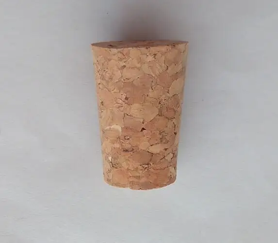 

Conical wine bottle corks sealed against moisture and environmental protection