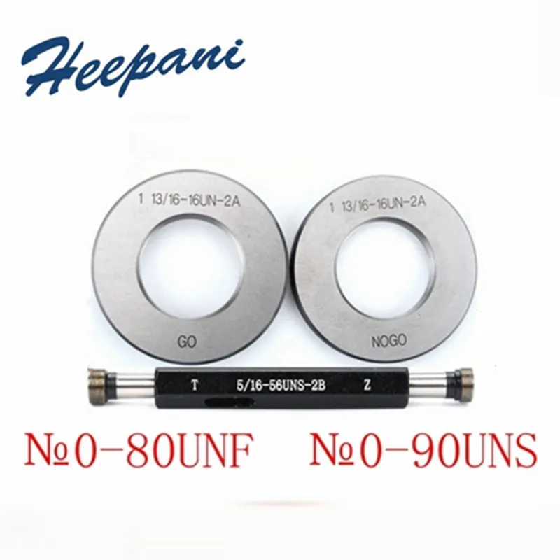 

№0-80UNF / №0-90UNS American system thread plug gauge ring gauge precision screw thread plain ring O gage GO and NOGO