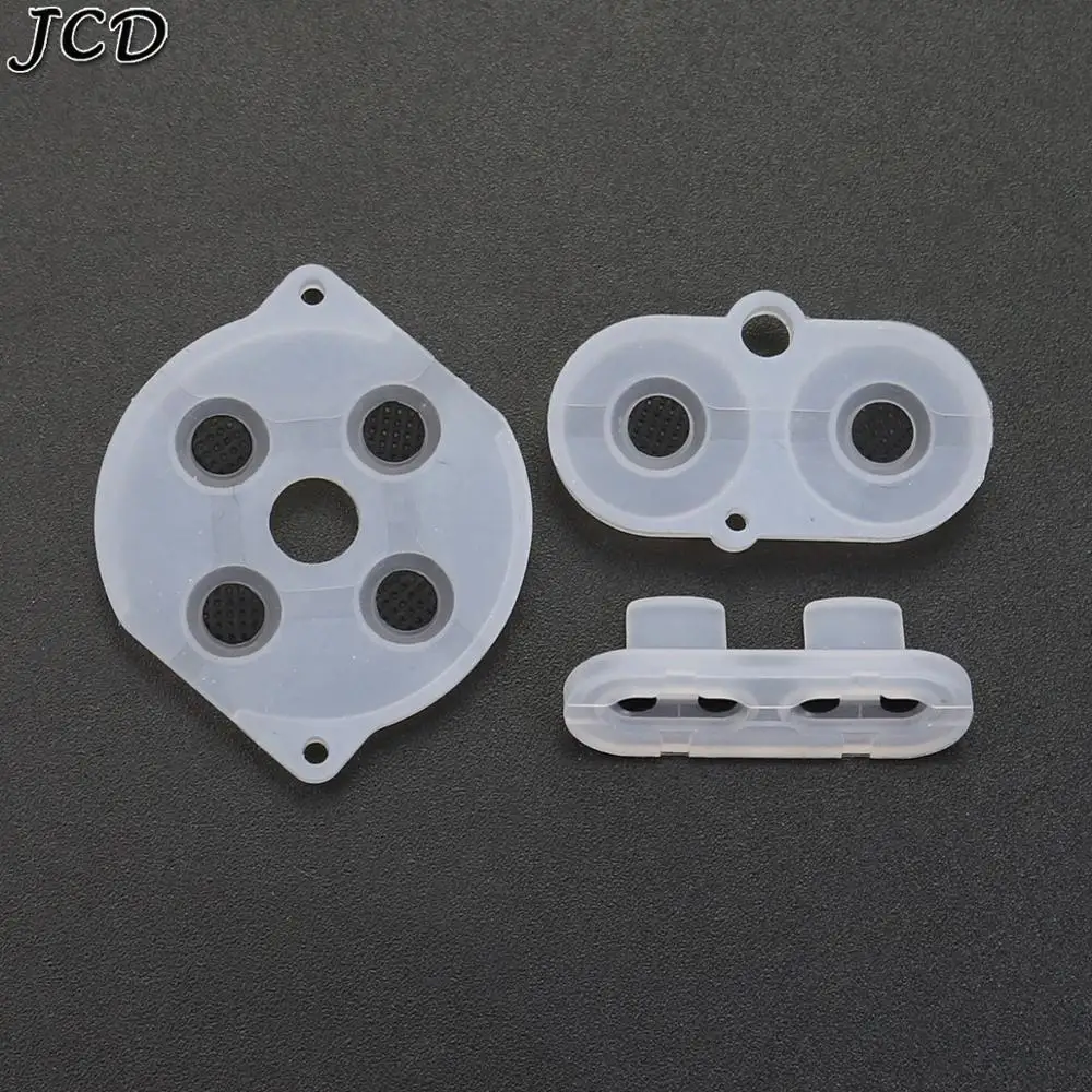 JCD 10Colors rubber conductive button A-B d-pad for Game Boy Color GBC shell housing silicon start select keypad